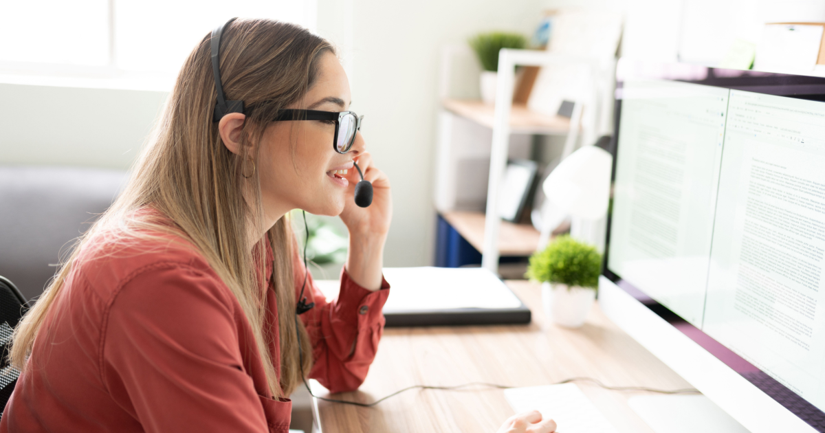 Not-So-Obvious Strategies for Boosting Home Care Sales A personal touch when responding to your clients, like this professional, friendly employee has, is a great way to boost home care sales.