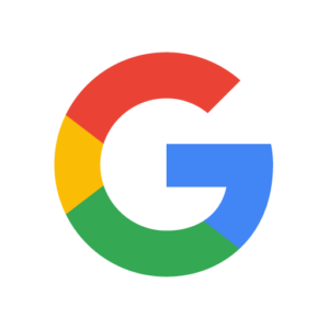 The Google logo that can be used to link to your GBP to get reviews from home care clients.
