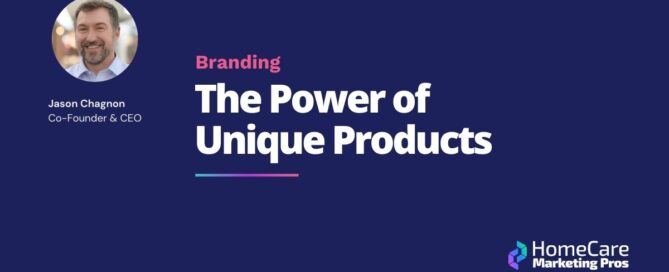 A graphic with the title The Power of Unique Products